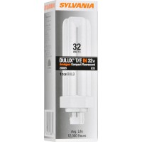 Sylvania 20885 Compact Fluorescent 4 Pin Triple Tube 3500K, 32-Watt, 1 Count (Pack Of 1)