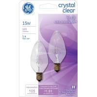 Ge 48395 Light Bulb 15 Watts Crystal Clear 2