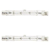 Anyray A1838Y (2)-Pack J Type 120 Volt 250 Watt T3 78Mm Short R7S De Clear 250W