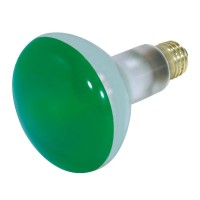 Satco S3227 75 Watt Br30 Incandescent 130 Volt Medium Base Light Bulb, Green