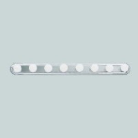 Kichler 5019Ch Bath And Vanity Wall Vanity Lighting 8 Light 480 Total Watts Chrome 48Inch White