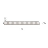 Kichler 5019Ni Linear Bath 48Inch Brushed Nickel