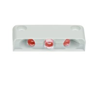 Innovative Lighting 003-4100-7 Surface-Mount 3 Led Step Light - Red Led With White Case