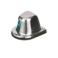 Attwood 66319G7 1-Mile Sidelights, Pair, Stainless Steel Housing, Deck Mount, Each Provides 1-Mile, 112.5-Degree Visibility, 12V