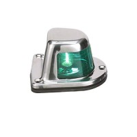 Attwood 66319G7 1-Mile Sidelights, Pair, Stainless Steel Housing, Deck Mount, Each Provides 1-Mile, 112.5-Degree Visibility, 12V