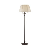 59 Height Metal Floor Lamp In Dark Bronze