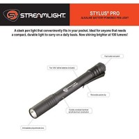 Streamlight 66118 Stylus Pro 100Lumen Penlight With 2 Aaa Alkaline Batteries Black