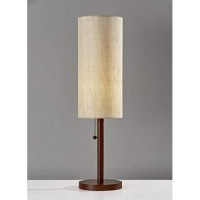 Adesso 3337-15 Hamptons Table Lamp, 31 In, 60 W Incandescent13W Cfl, Walnut Eucalyptus Wood, 1 Table Lamp