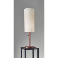 Adesso 3337-15 Hamptons Table Lamp, 31 In, 60 W Incandescent13W Cfl, Walnut Eucalyptus Wood, 1 Table Lamp