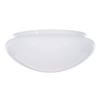 7.5-Inch White Mushroom Glass Shade - 5-7/8-Inch Fitter Opening