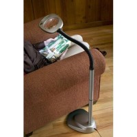 Light It By Fulcrum, 20072-401 Multiflex Led Floor Magnifier Lamp, Silver, Single Pack