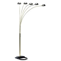 Ore International 6962G 5 Arm Arch Floor Lamp, 84 X 20 X 20, Gold