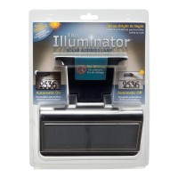 Whitehall Products Standard Wall Illuminator Solar Address Lamp, Black