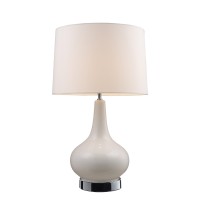 Dimond 39351 27-Inch Tall 1-Light Table Lamp, 100 X 160 X 270, White And Chrome