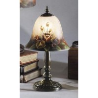 Dale Tiffany 10056/604 Rose Bell Accent Lamp, Multi-Colored 15.00X7.25X7.25