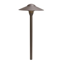 Kichler 8 Outdoor Led Path Light In Textured Architectural Bronze 12V Adjustable Exterior Dome Light 825 W X 21 H 1531