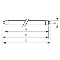 Philips Lighting 928000000000 Fluorescent Tube Energy Efficiency Class A (A++ -E) G13 30 W Warm White Tubular Shape (Diameter X L) 28 Mm X 90 30 W