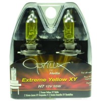 Hella H71070702 Optilux Xy Series H7 Xenon Yellow Halogen Bulbs, 12V, 55W 2 Pack