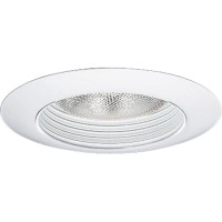 Progress Lighting P8082-28 Step Baffle Splay For Insulated Ceilings 8-3/4-Inch Outside Diameter, White