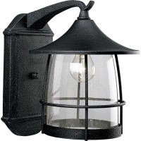 Progress Lighting P5764-71 Prairie Outdoor, 10-Inch Width X 13-1/2-Inch Height, Black