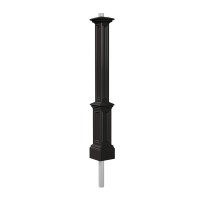 Mayne 5835-Bk Signature Outdoor Lamp Post, 9.5X9.5, Black