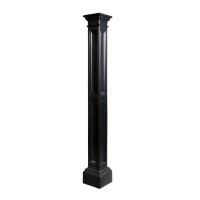 Mayne 5838-Bk Liberty Outdoor Lamp Post, 9.5X9.5, Black