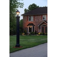 Mayne 5838-Bk Liberty Outdoor Lamp Post, 9.5X9.5, Black