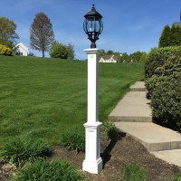 Mayne 5835Wh Signature Outdoor Lamp Post 95X95 White