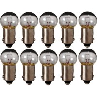 Eiko - 55 Mini Indicator Lamp - 7 Volt - 0.41 Amp - G4.5 Bulb - Miniature Bayonet Base - 10 Pack