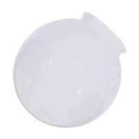 6-Inch White Glass Globe - 3-1/4-Inch Fitter Opening