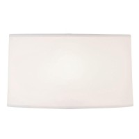 Design Classics Lighting Large White Oval Linen Lamp Shade