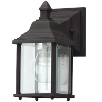 Dolan Designs 930-50 Charleston - One Light Outdoor Wall Mount, Black Finish