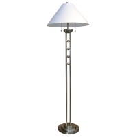 Ore International 6231Fsn Metal Floor Lamp Silvertone