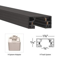 Wac Lighting, H Track Right L Connector In Black