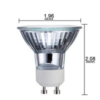 Cbconcept - 10 Bulbs - 120 Volt 50 Watts, Gu10 Base, Flood Halogen Light Bulb, Mr16 With Uv Glass Cover, For Accent Lighting, Tracking Light, Landscape Lights, Exhibit Art Gallery - Designed In Ca