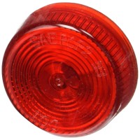 Roadpro 2-Inch Round Sealed Marker Light Rp-1030R Wired 2-Pin Connect Trailer Clearance Light Sae P2 - Red