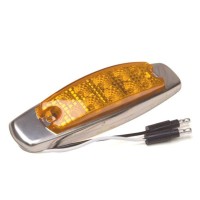 Diamond Lens Amber Light W Chrome Base