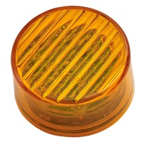 Roadpro Led Clearance Marker Light 2-Inch Sealed Amber Rp-1277A Round Side Marker Light Trailer Rv Clearance Lighting