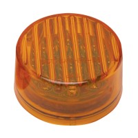 Roadpro Led Clearance Marker Light 2-Inch Sealed Amber Rp-1277A Round Side Marker Light Trailer Rv Clearance Lighting