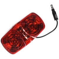 Roadpro 13-Led Marker Light Rp-1375R Rectangle Clearance Marker Light 4-Inch Lens Truck Trailer Side Marker Light Replacement Red