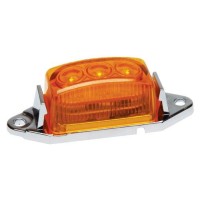 Roadpro Rp-1445A-4P Sealed Clearance Lights Low Profile Marker Lights Dot Sae Approved Low Current Draw Amber 4 Pack