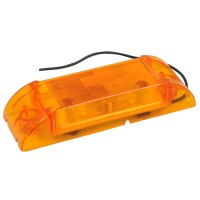 Roadpro Reflective Sealed Marker Lights For Trailers And Trucks Rp-21002A - 6-Inch By 2-Inch Clearance Side Lighting - Amber