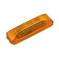 Roadpro Led Clearance Marker Light 3.75-Inch Sealed Rp-1274A Amber Rectangle Side Marker Light Trailer Rv Clearance Lighting