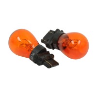 Roadpro Rp-3357Na Heavy-Duty Amber Brake Light Turn Signal Side Marker Tail Light Bulb 3357 2-Pack