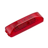 Roadpro Led Clearance Marker Light 3.75-Inch Sealed Rp-1274R Red Rectangle Side Marker Light Trailer Rv Clearance Lighting