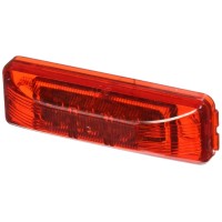 Roadpro Led Clearance Marker Light 3.75-Inch Sealed Rp-1274R Red Rectangle Side Marker Light Trailer Rv Clearance Lighting