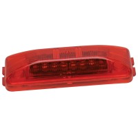 Roadpro Led Clearance Marker Light 3.75-Inch Sealed Rp-1274R Red Rectangle Side Marker Light Trailer Rv Clearance Lighting