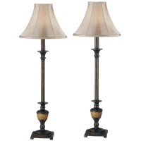 Kenroy Home 30944 Emily Lamp Sets, 30 Inch Height, 11 Inch Width, Crackle Bronze