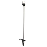 Attwood 7100A7 Stowaway Light With Plug-In Base, 24-Inch-Long Pole, 2-Mile 360-Degree Illumination For Boats Up To 65.6 Feet