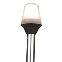 Attwood 7100A7 Stowaway Light With Plug-In Base, 24-Inch-Long Pole, 2-Mile 360-Degree Illumination For Boats Up To 65.6 Feet